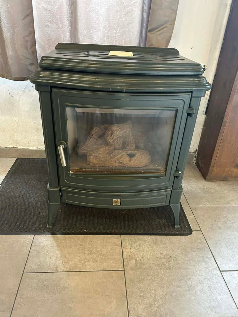 Poêle au gaz EFL en fonte 12kw, Comme neuf, Enlèvement, Chauffage à gaz, Autoportant