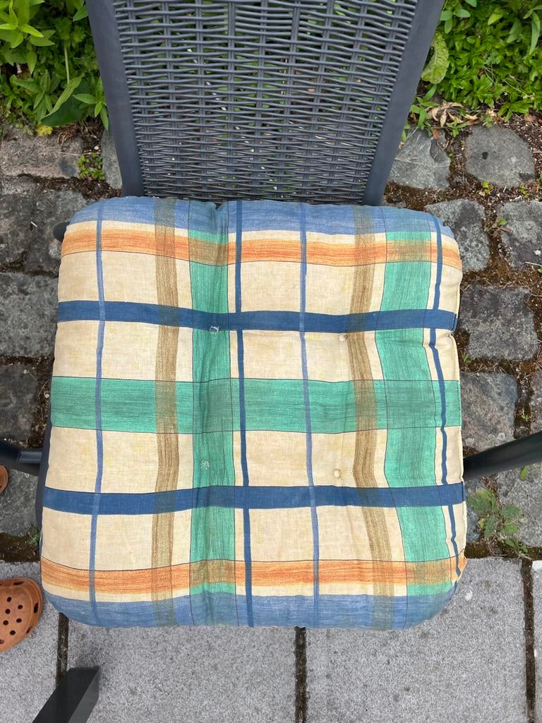2 coussins de chaises 42/42 cm, Jardin & Terrasse, Enlèvement ou Envoi, Comme neuf