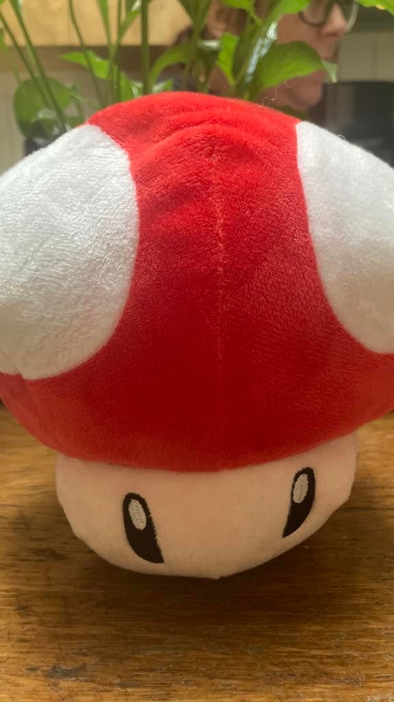 Mario paddenstoel te koop, Ophalen, Zo goed als nieuw, Wasbaar