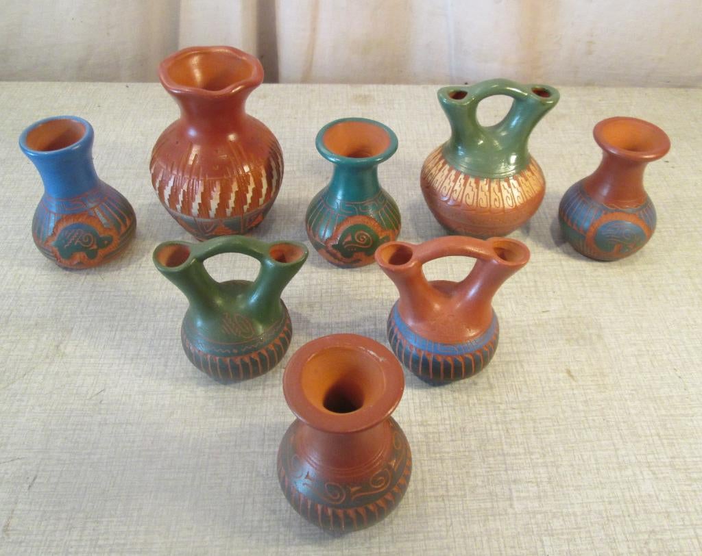 Mooie Partij van beschilderde Kruiken in aardewerk, Ophalen of Verzenden