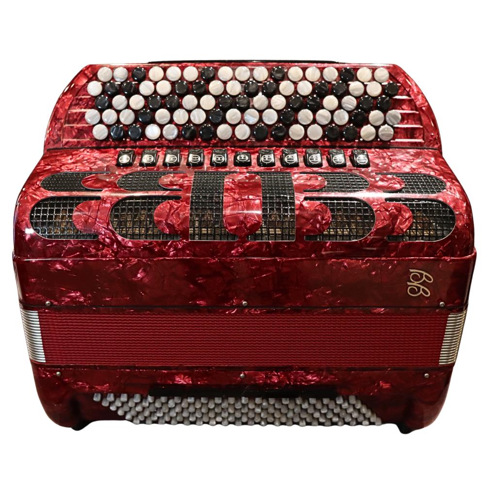 Ballone Burini Advance 464 Tweedehands Knopaccordeon, Muziek en Instrumenten, Accordeons, Met koffer, Knopaccordeon, 120-bas, Ophalen