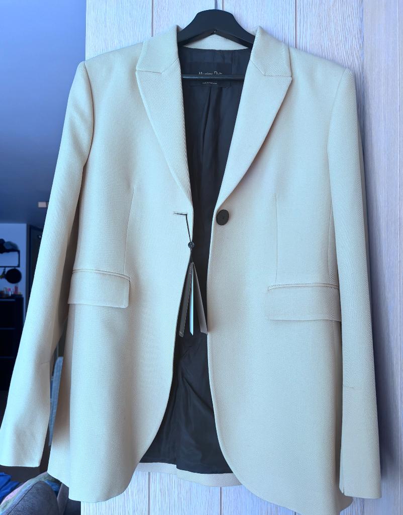 Massimo Dutti Blazer + cadeau, Kleding | Dames, Maat 38/40 (M), Kostuum of Pak, Massimo Dutti, Geel