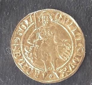 Pièce or Médiévale 14ème S., Timbres & Monnaies, Monnaies | Pays-Bas, Monnaie en vrac, Autres valeurs, Or, Enlèvement