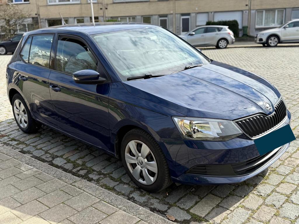 Skoda Fabia 1.0i*110.000 Km*2017*PROPER*AIRCO*EURO 6 BENZINE, Auto's, Stof, Blauw, Particulier, Start-stop-systeem