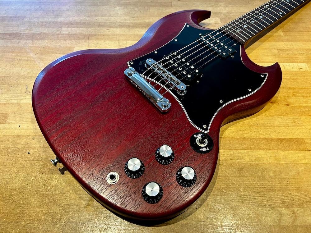 Gibson 2016 SG Special Faded T Worn Cherry + Case, Muziek en Instrumenten, Ophalen of Verzenden, Zo goed als nieuw, Solid body