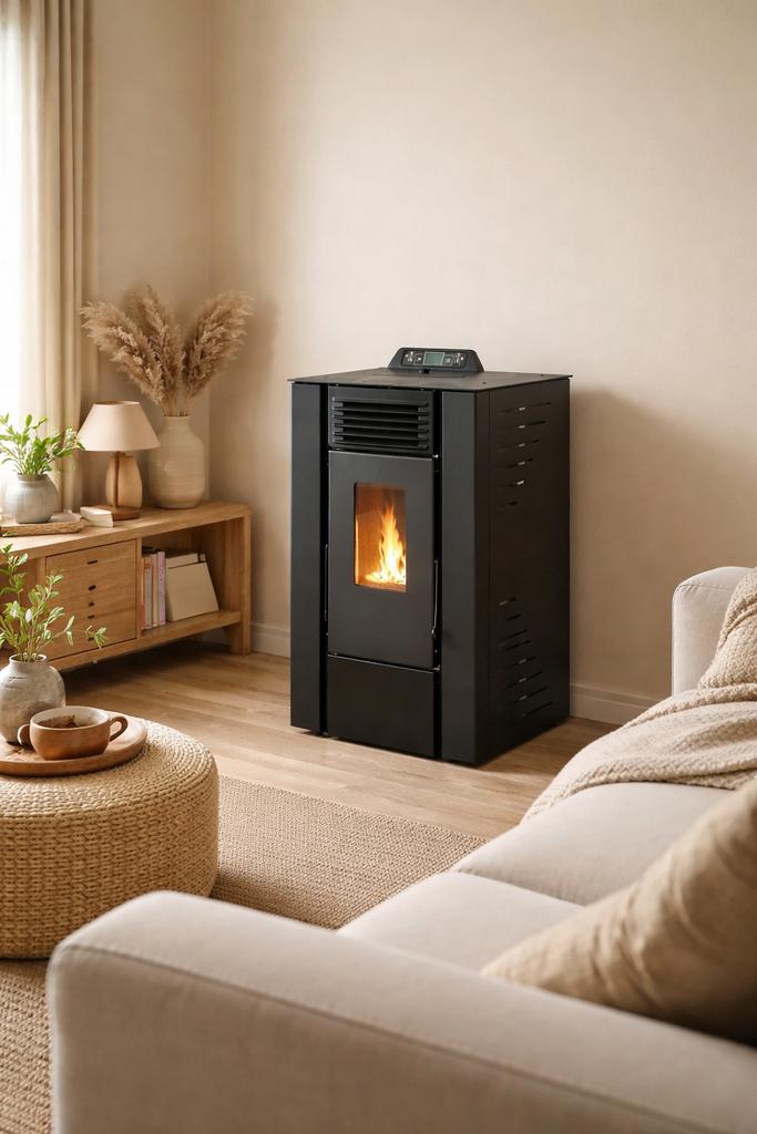 Poêle à pellets 8 kW – Comme neuf (3 mois), Enlèvement ou Envoi, Comme neuf