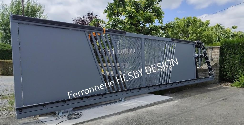 portail, barrière NEUVE SANS ENTRETIEN, Neuf, 200 cm ou plus, Enlèvement ou Envoi, Portail battant