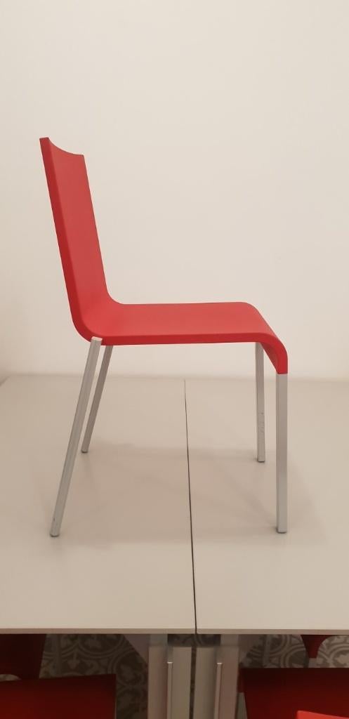 Vitra .03 - Maarten Van Severen - rood, Ophalen, Zo goed als nieuw, Rood, Vijf, Zes of meer stoelen