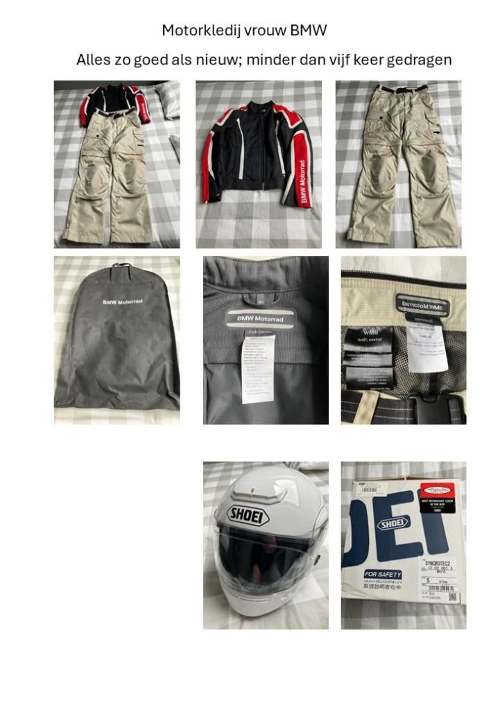 Motorkleding BMW - vrouw (motorkledij en helm), Motoren, Kleding | Motorkleding, Combipak, Dames, Tweedehands, Ophalen