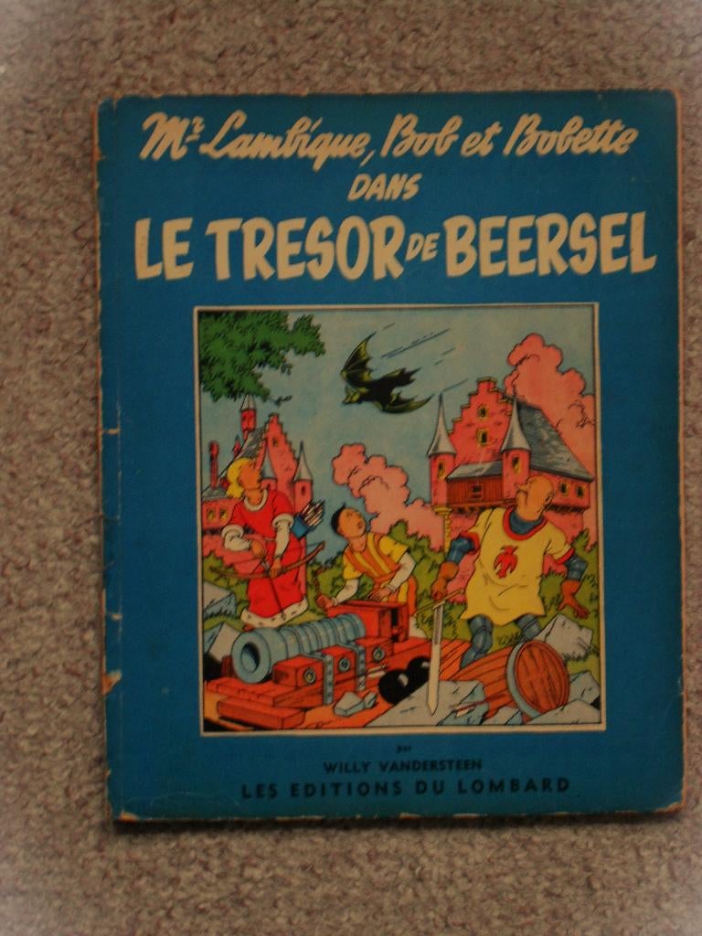 Bob et Bobette - Le Trésor de Beersel -1955 +tek Vandersteen, Livres, Enlèvement ou Envoi, Willy Vandersteen, Une BD, Utilisé