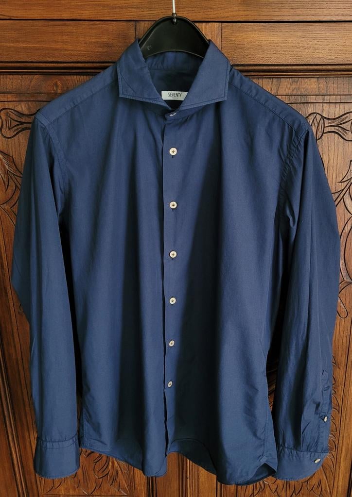 Super mooi hemd merk Seventy, L, kraagmaat 42, als nieuw, Ophalen of Verzenden