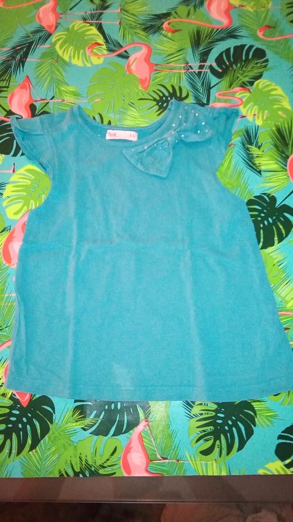 t-shirts meisjes, korte mouwen, maat 110 (5 jaar), Enfants & Bébés, Vêtements enfant | Taille 110, Enlèvement ou Envoi, Utilisé