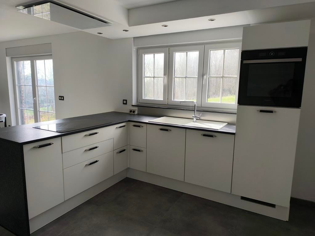 Cuisine équipée et meuble dressoir, Maison & Meubles, Enlèvement, Blanc