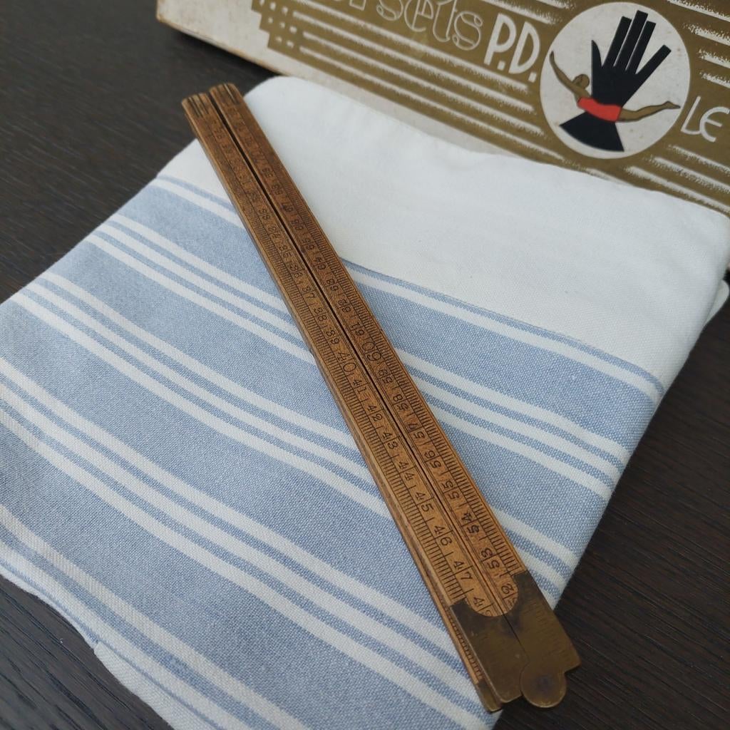 Compteur en bois pliable ancien, très bon état !, Antiquités & Art, Enlèvement ou Envoi