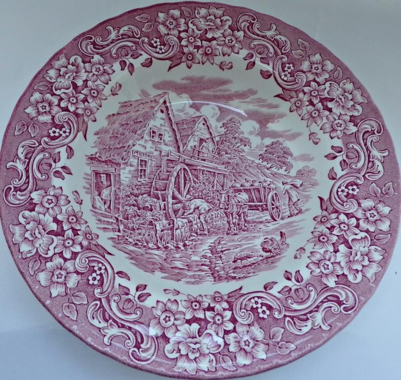 Set van 2 roze soepborden, Maison & Meubles, Cuisine | Vaisselle, Assiettes(s), Enlèvement ou Envoi