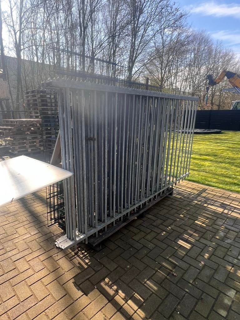Gegalvaniseerde hekken, Ophalen, Gebruikt, IJzer, Spijlenhekwerk