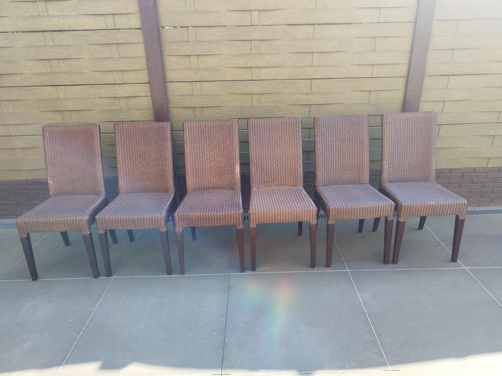 6 eetkamerstoelen van het merk Vincent Sheppard, Diversen, Rommelmarktspullen, Ophalen