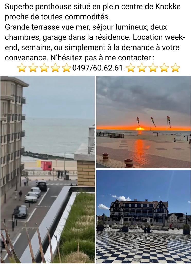 Location Knokke, Vakantie, Aan zee