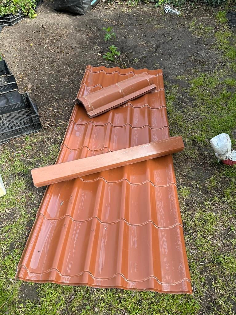 Metalen dakplaten bricotuil, Ophalen, Zo goed als nieuw