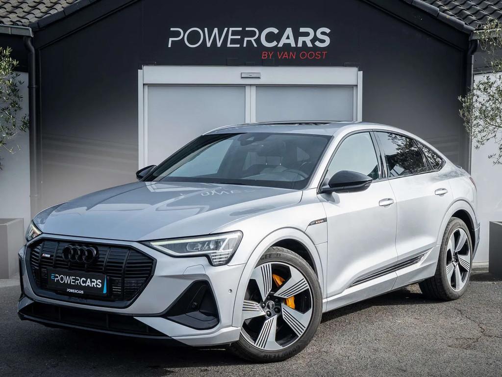 Audi e-tron 50 Sportback S line | Pano | B&O | Leder | Memor, Auto's, Audi, Automaat, 230 kW, Gebruikt, Zwart
