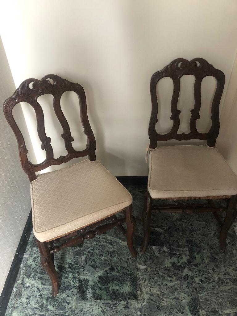 Stoelen, Huis en Inrichting, Stoelen, Ophalen, Gebruikt, Twee, Bruin