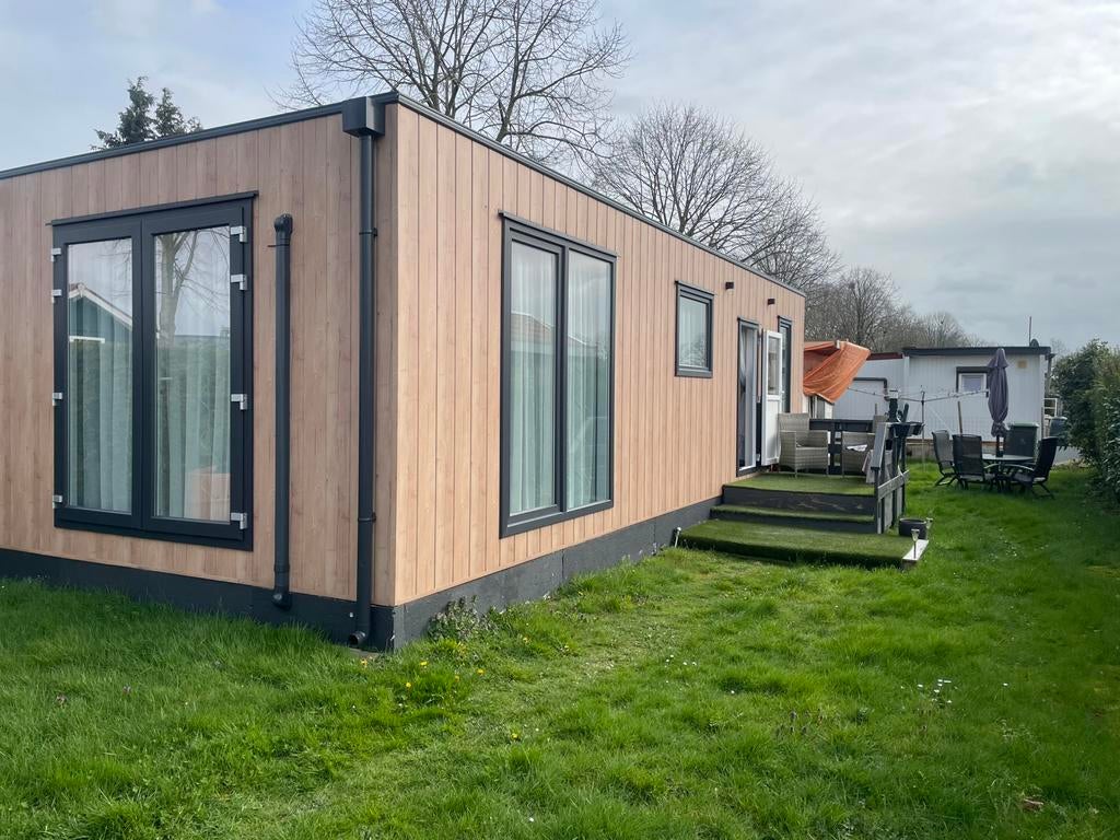 Chalet re koop, Caravans en Kamperen, Tot en met 2, Airco, Particulier