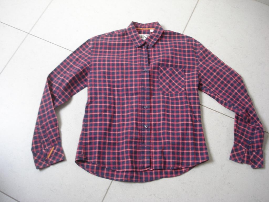 Marcel flanel hemd, heren/jongens. mt M, Kleding | Heren, Overhemden, Ophalen of Verzenden, Gedragen, Marcel