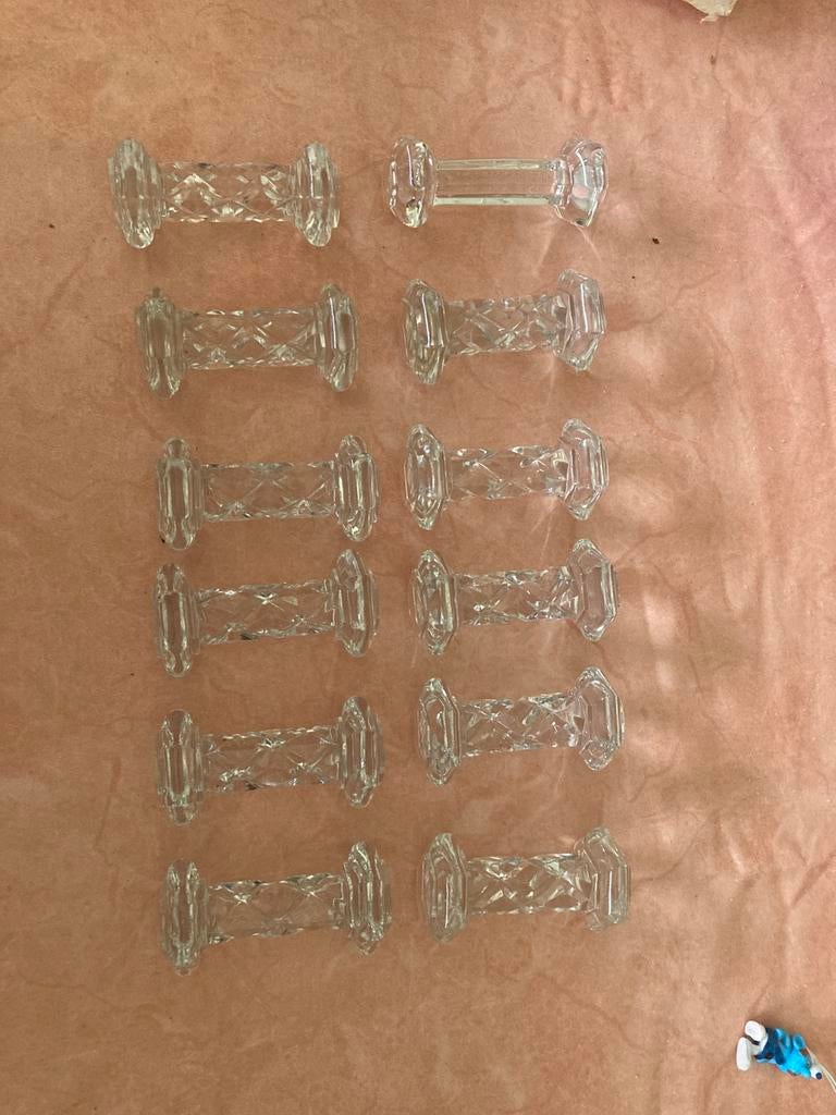 12 couverts en verre, Antiquités & Art, Enlèvement