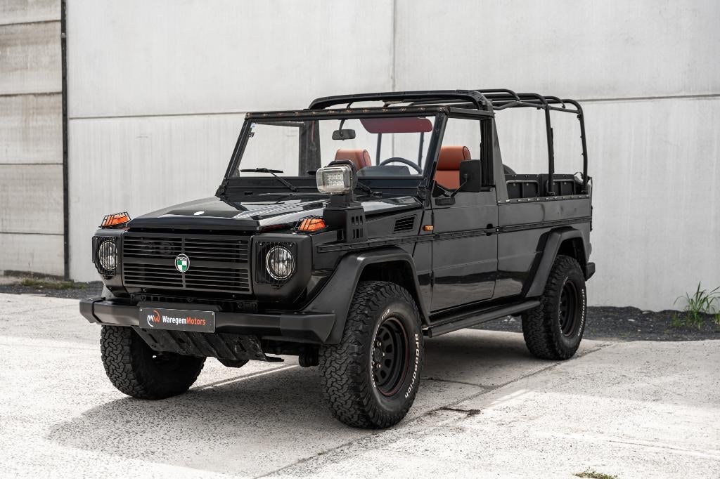 Mercedes G300 GD Puch Cabrio (1986)- Brown leather - 8 seats, Autos, Cuir, 8 places, Achat, Intérieur cuir
