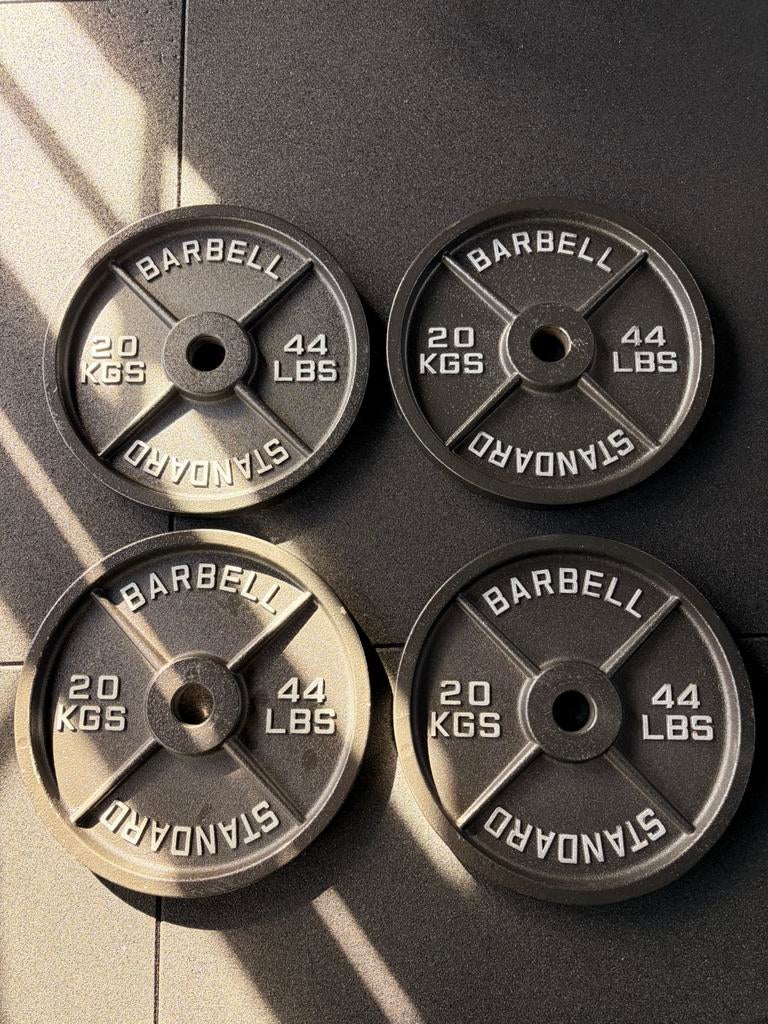 Standard Barbell Olympic plates - 20 kg, Enlèvement, Comme neuf