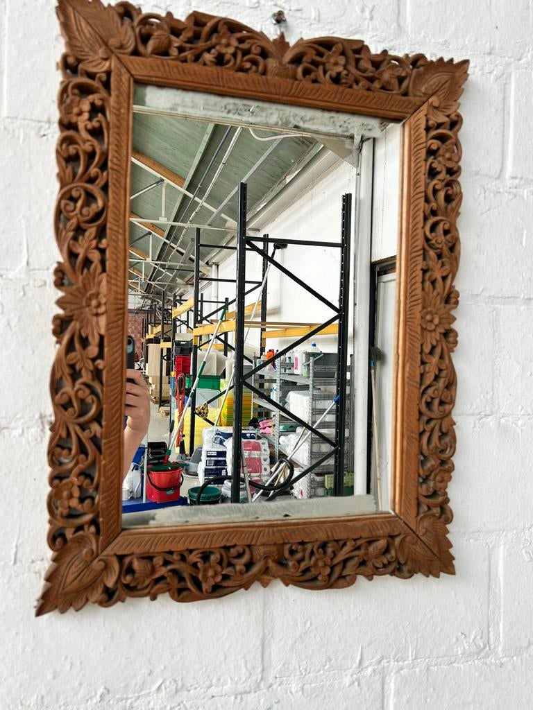 Antieke spiegel, Antiek en Kunst, Antiek | Spiegels, Ophalen, Rechthoekig, Minder dan 50 cm, Minder dan 100 cm