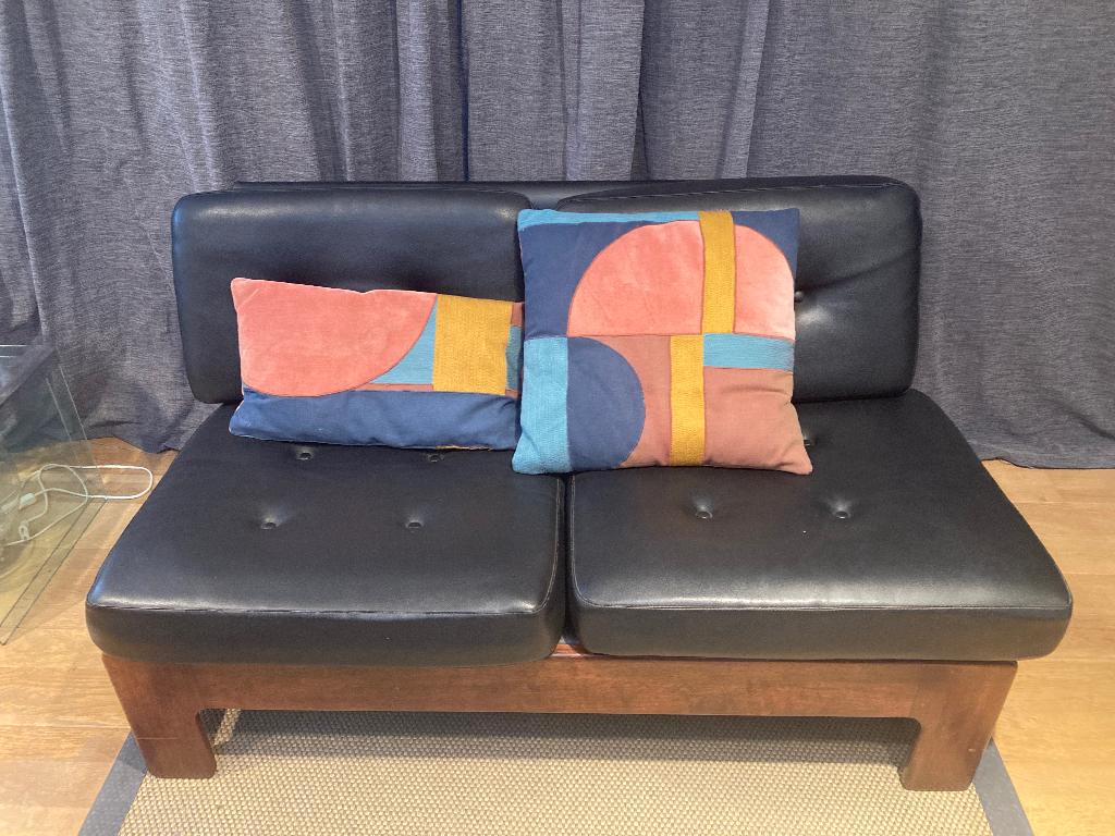 Vintage compact salon 50-ties, Moins de 150 cm, Vintage, Banc droit, Enlèvement