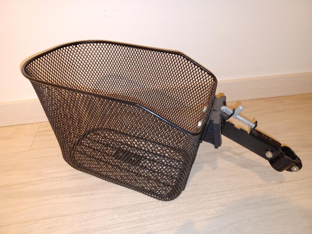 Metalen fietsmand, Fietsen en Brommers, Fietsaccessoires | Fietsmanden, Ophalen, Fietsmand, Stuurbevestiging