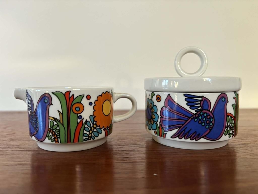 Villeroy & Boch Acapulco, roomkan & suikerpot, klein formaat, Maison & Meubles, Cuisine | Vaisselle, Enlèvement ou Envoi, Comme neuf