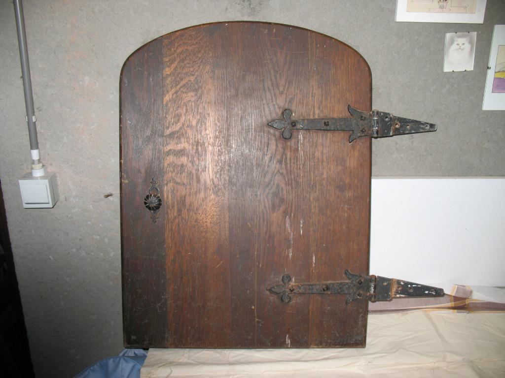 Portes de placard, fenêtre,...en chêne massif (G et D ), Bricolage & Construction, Enlèvement, Utilisé, Moins de 80 cm, Autres types