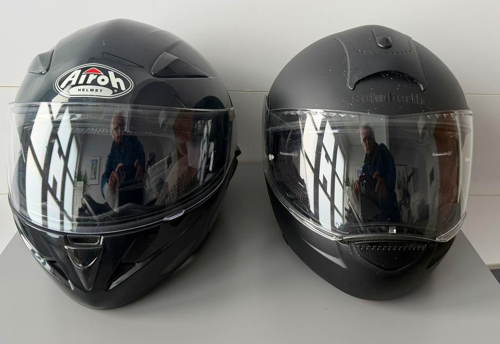 Casques intégraux Schubert et Airoh, Motos, Enlèvement ou Envoi, Casque intégral
