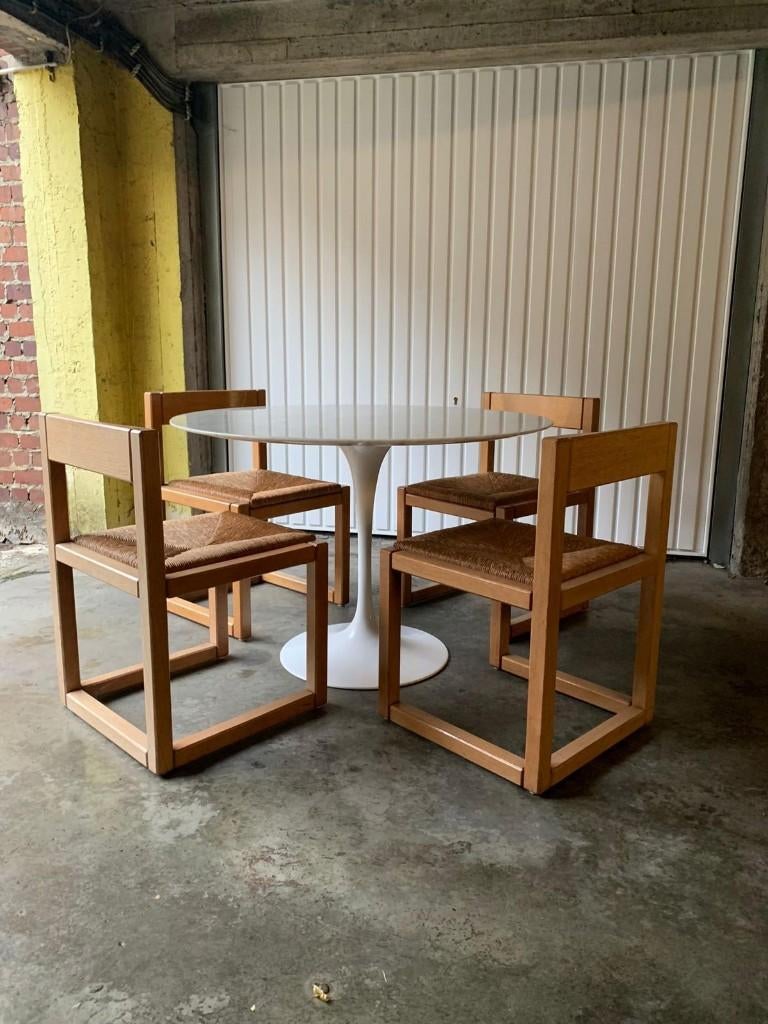 Set table tulipe Saarinen Knoll + 4 chaises 1970, Enlèvement