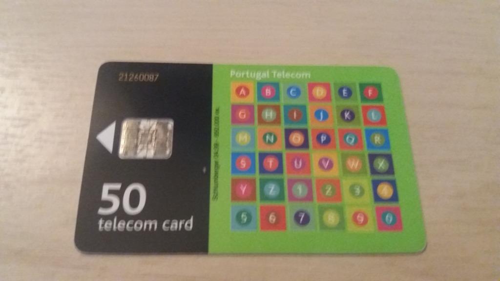 carte téléphonique à puce Portugal 50 card vintage, Collections, Enlèvement ou Envoi