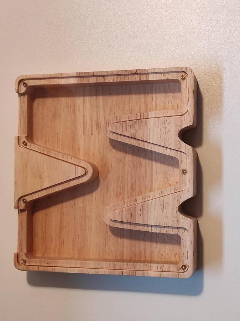 Tirelire en bois avec la première lettre de votre nom>photo., Collections, Enlèvement ou Envoi, Neuf, Bois, Autres thèmes