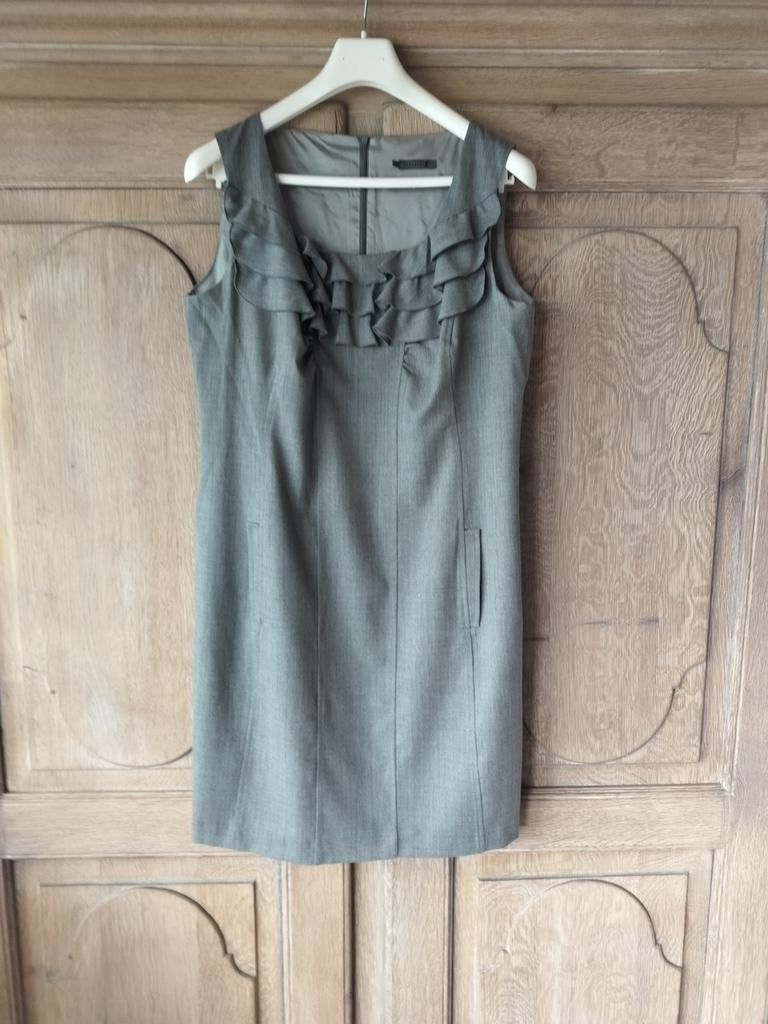Kleedje Xandres,  98%wol, mt 44, Kleding | Dames, Jurken, Ophalen of Verzenden, Knielengte, Grijs, Gedragen