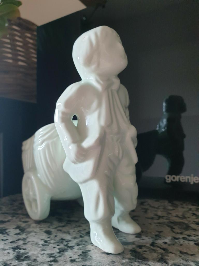 Statue de garçon avec brouette, Enlèvement ou Envoi, Comme neuf