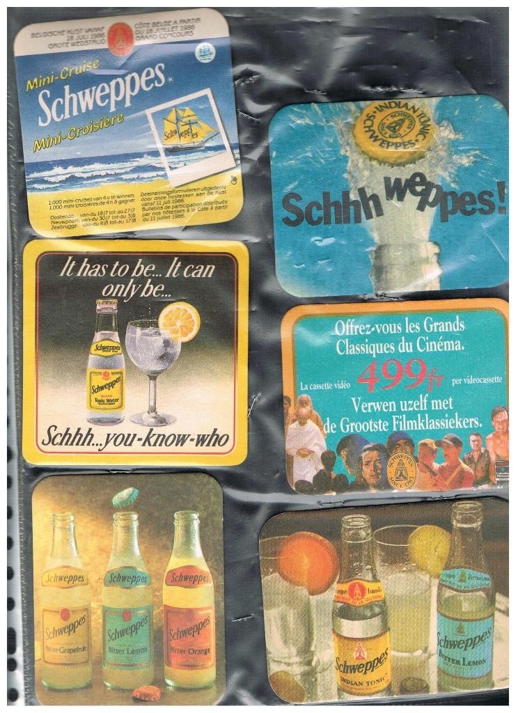 FEUTRE SCHWEPPES, Collections, Envoi, Comme neuf, Sous-bock