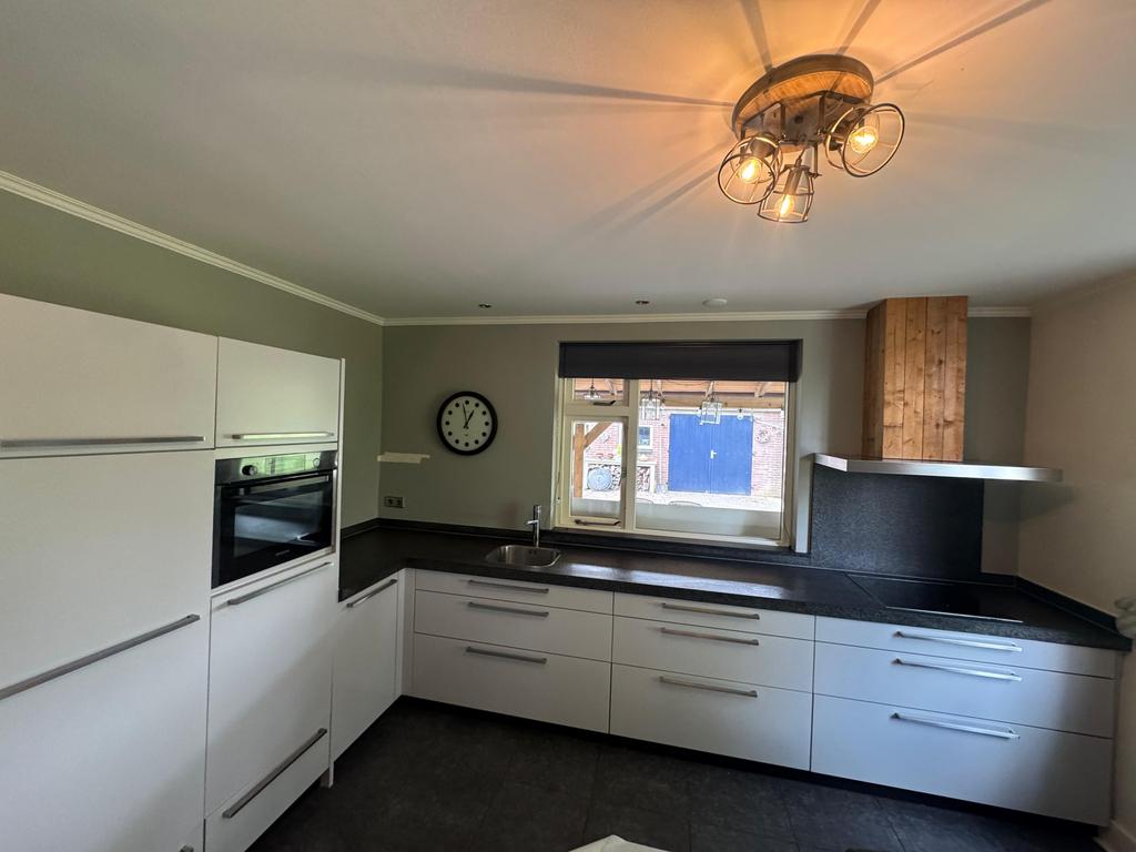 Mooie Complete Hoekkeuken + Apparatuur + GEDEMONTEERD, Huis en Inrichting, Ophalen of Verzenden, Overige kleuren, Graniet of Steen