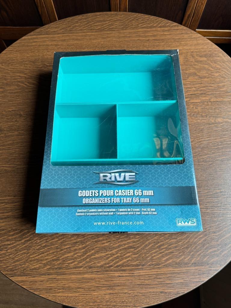 Rive Aqua RWS 66mm tray organizer, Watersport en Boten, Hengelsport | Witvissen, Ophalen of Verzenden, Zo goed als nieuw, Overige typen