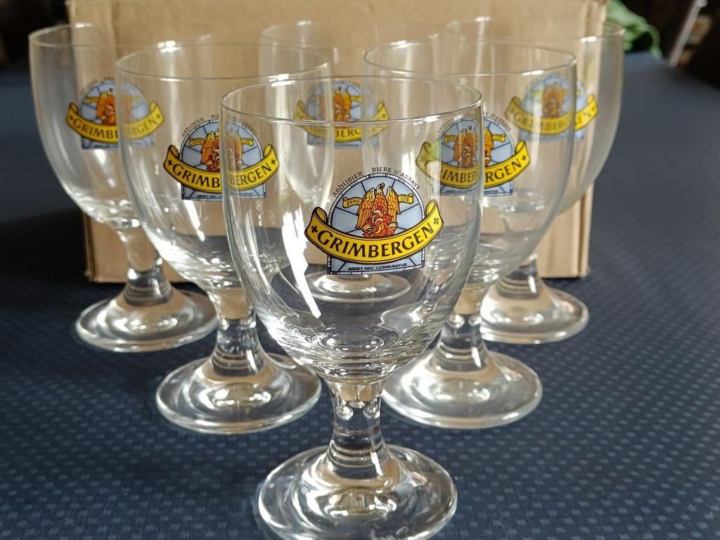 Verres Grimbergen 6 pièces. NOUVEAU, Enlèvement ou Envoi, Neuf, Verre ou Verres