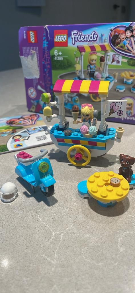Lego friends ijsjeskar 41389, Ophalen, Zo goed als nieuw, Lego