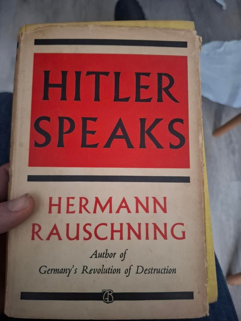 Hitler Speaks – Hermann Rauschning (1940), Verzamelen, Militaria | Tweede Wereldoorlog, Ophalen of Verzenden
