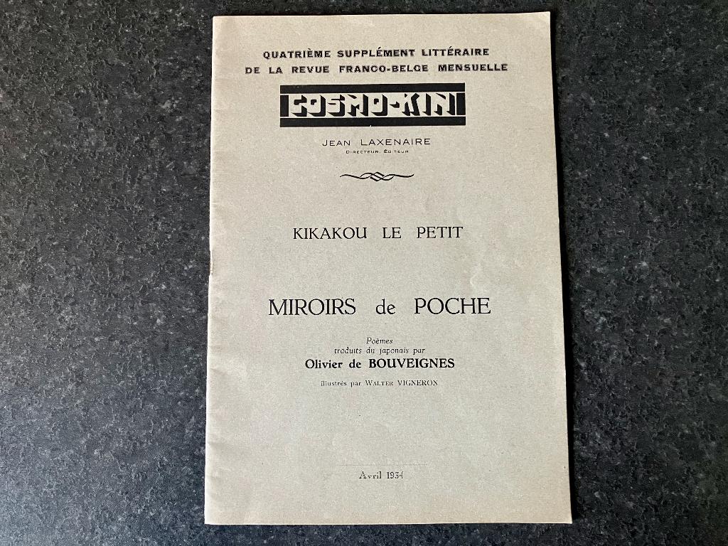 Cosmo-Kin Kikakou le petit / Miroirs de poche 1934, Verzenden