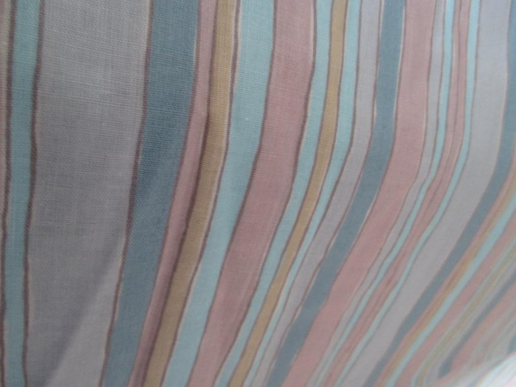 overtrek gestreept 1 persoon, Huis en Inrichting, Slaapkamer | Beddengoed, Eenpersoons, Blauw, Dekbedovertrek, Ophalen of Verzenden