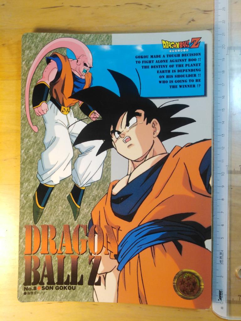 Carte jumbo Carddass n8 Dragon Ball Z - Son Goku - Dragonba, Collections, Enlèvement ou Envoi, Utilisé, Carte(s) à jouer
